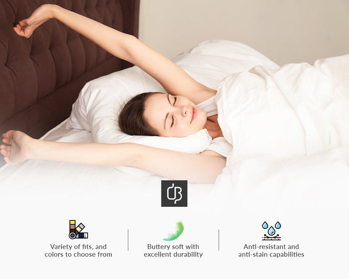 Luxury 1200 Thread Count Navy Blue Bed Sheet Set