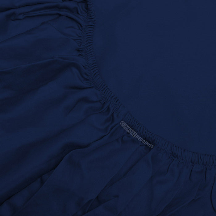 Navy Blue Fitted Sheets Set