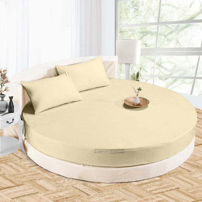 Ivory Round Bed Sheets