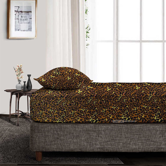 Leopard Print Fitted Sheet Only