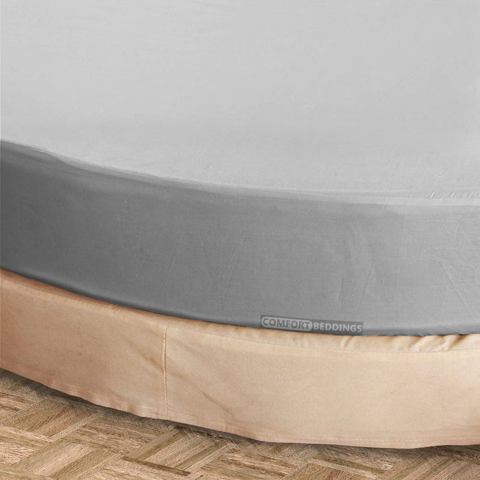gray round sheets
