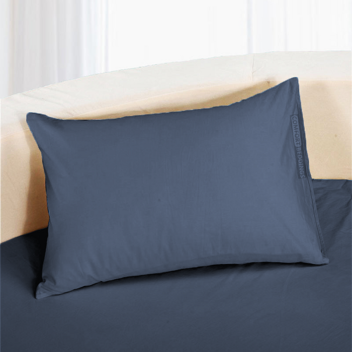 Luxury Mediterranean Blue Round Sheets 100% Egyptian Cotton