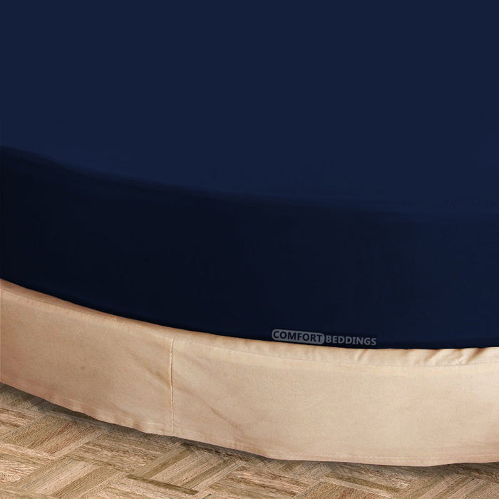 Navy Blue Round Sheets Set