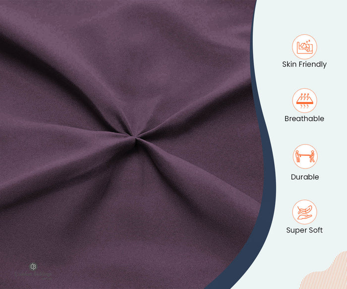 Plum Pinch Pleat Duvet Covers