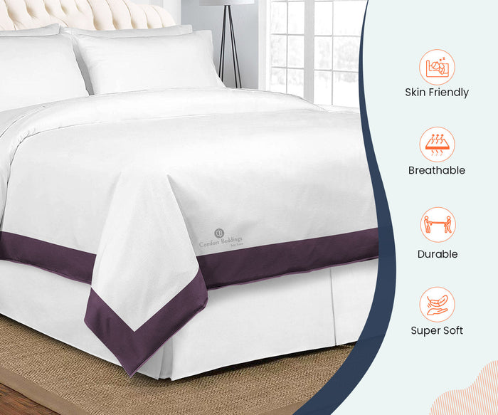 Plum Two Tone Duvet Cover