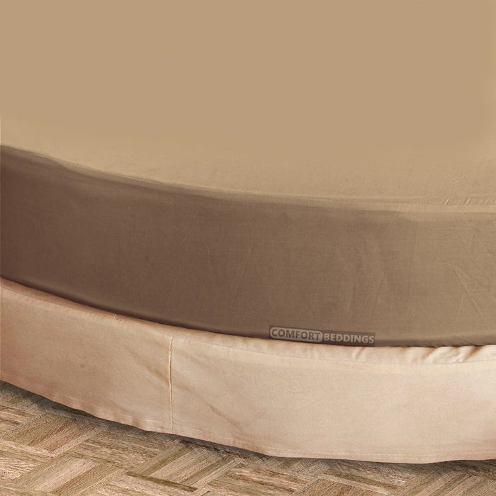 Taupe Round Bed Sheets