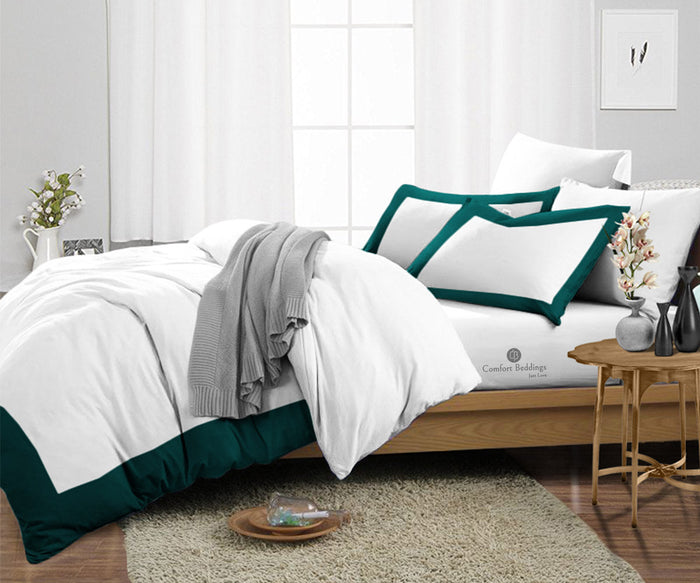 Teal Two Tone Duvet Cover