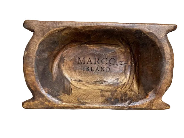 Marco Island/Naples Small Wooden Dough Bowl