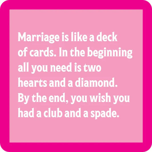 Marriage Deck Coaster