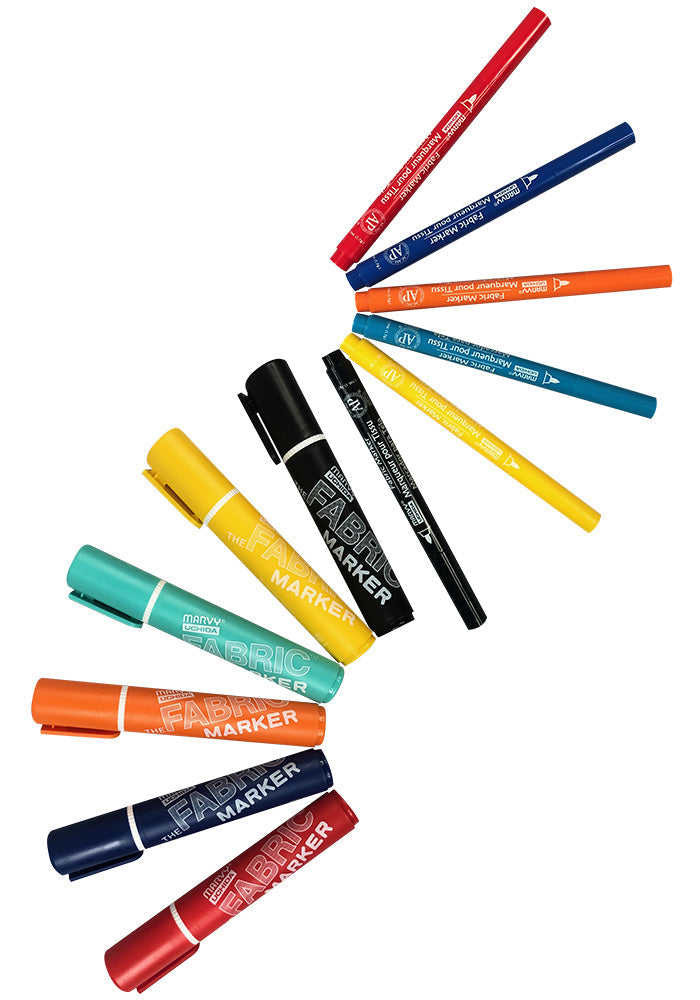 MARVY Permanent Fabric Markers
 #MPFM