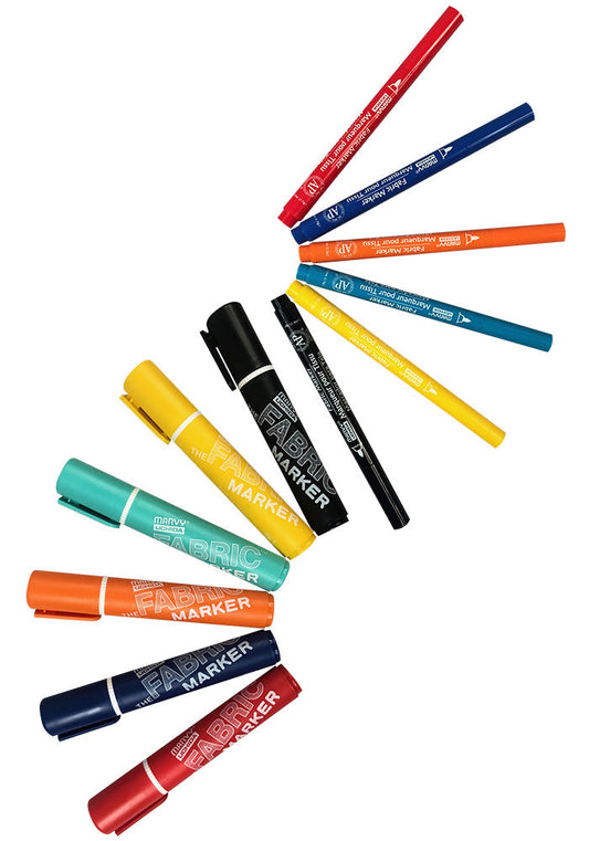 MARVY Permanent Fabric Markers
 #MPFM
