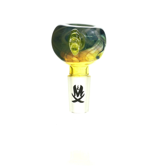 Mathematix Reversal Bowl 14mm with Colored Hook - Premium Glass Bowl for Dry Herb