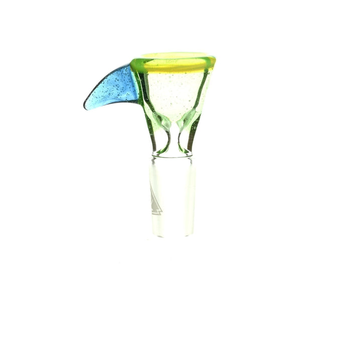Close-up of Mathematix Tri Color Funnel 14 mm Bowl 113 glass accessory