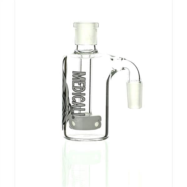 Medicali Ash Catcher white on white 90 degree 14 mm premium glass accessory