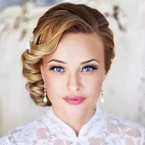Pearl Wedding Jewelry - Pearl and Cubic Zirconia Bridal Earrings - Available in Silver and Yellow Gold