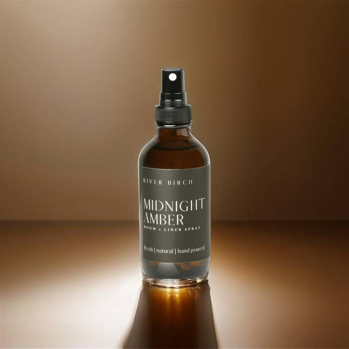 Midnight Amber - 4 oz Amber Glass Room + Linen Spray