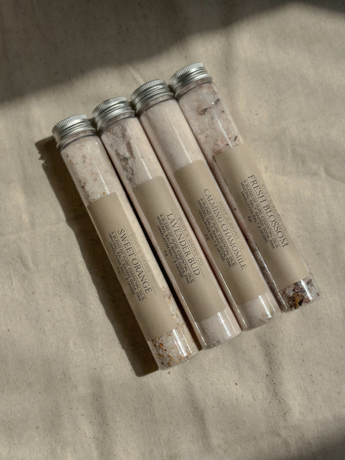 Mineral Bath Salt Tubes