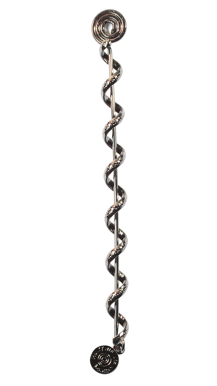 Mini Hair Wrap – 4" Gun Black Hair Twister Ponytail Accessory front view
