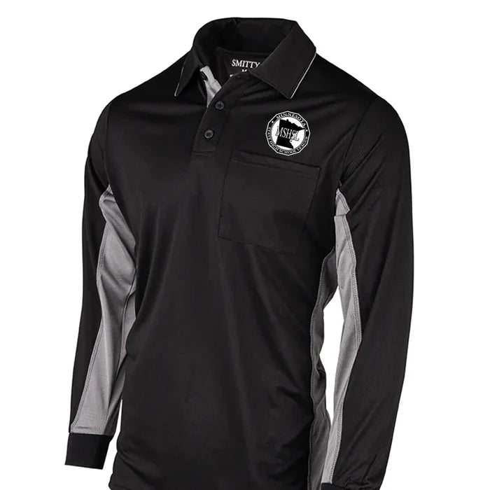 Minnesota (MSHSL) Smitty MLB Replica V2 Black LS Umpire Shirt