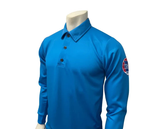 Missouri (MSHSAA) Smitty Men's Bright Blue LS Volleyball Referee Shirt