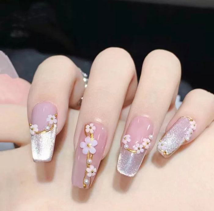 Resin Nail Flower Nails