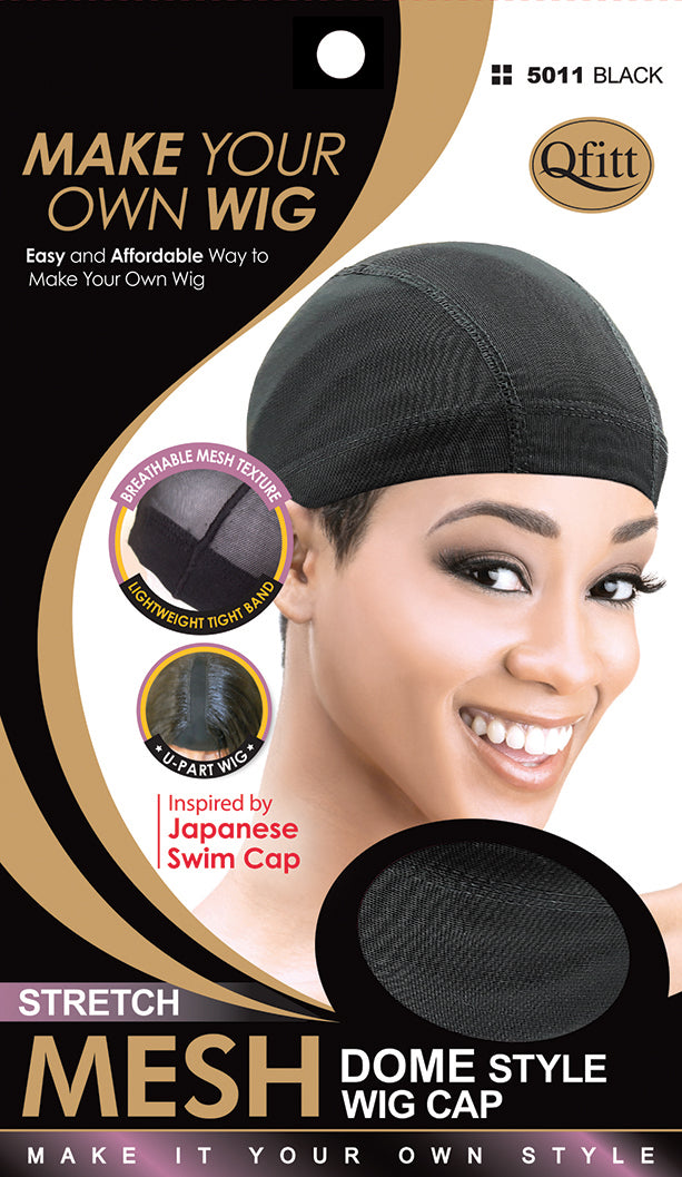 M&M Stretch Mesh Dome Style Wig Cap - Dozen ( 4 Colors ) - Palms Fashion Inc.