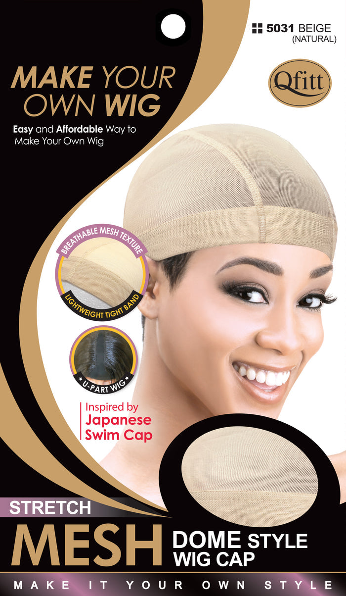 M&M Stretch Mesh Dome Style Wig Cap - Dozen ( 4 Colors ) - Palms Fashion Inc.