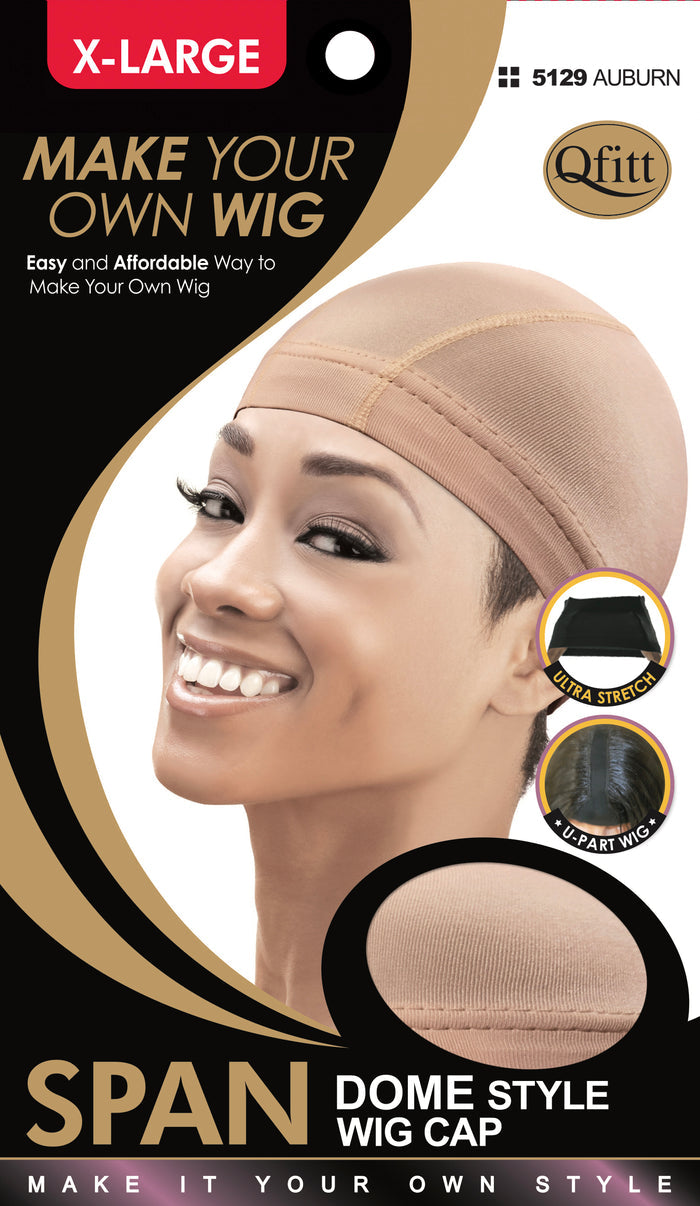 M&M X-Large Spandex Dome Style Wig Cap Black  - Dozen ( 3 Colors ) - Palms Fashion Inc.