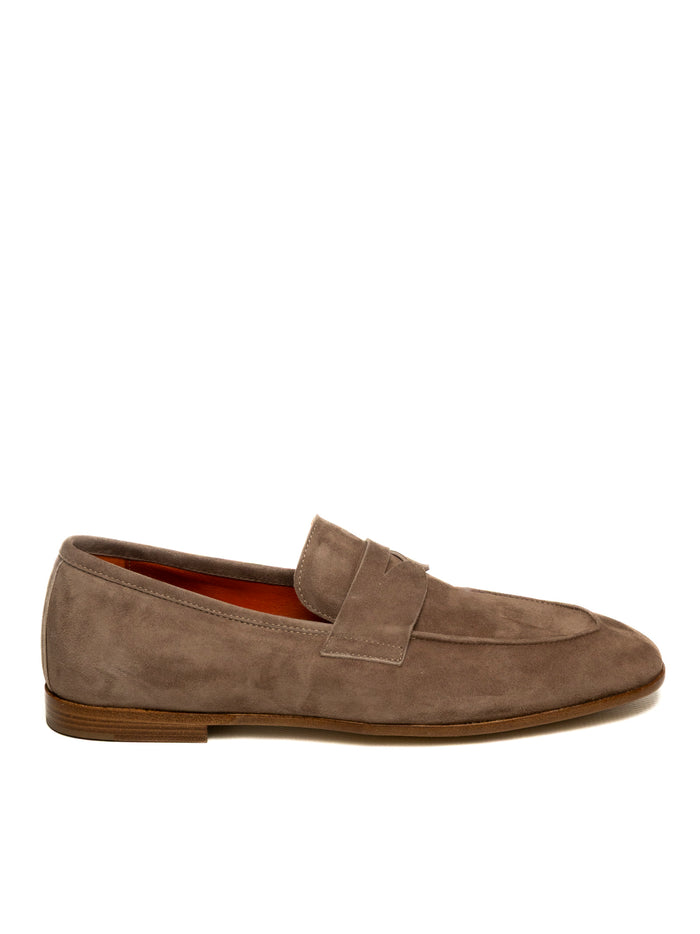 GENNARO RUSSO Mocassino camoscio beige U306/S CAM-SANDALO