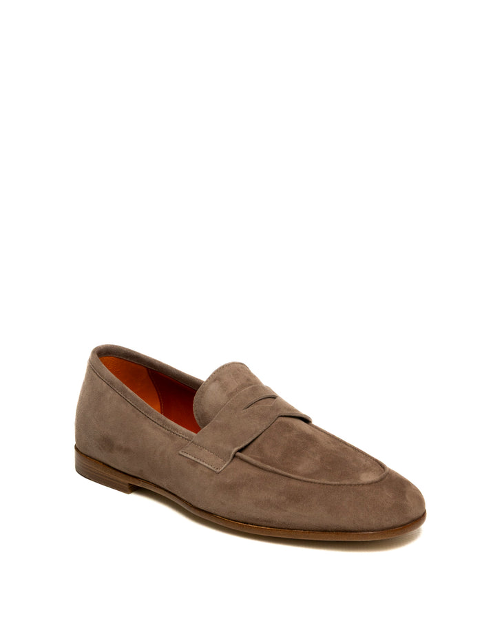 GENNARO RUSSO Mocassino camoscio beige U306/S CAM-SANDALO