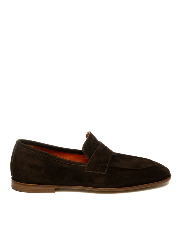 GENNARO RUSSO Mocassino camoscio moro U306/S CAM-T.MORO
