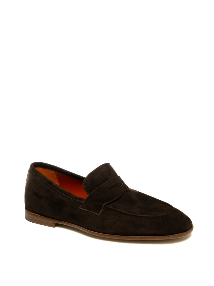 GENNARO RUSSO Mocassino camoscio moro U306/S CAM-T.MORO