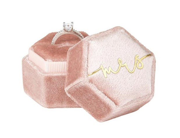 Mrs Velvet Ring Box