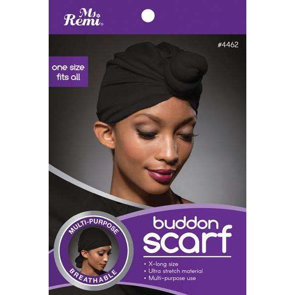 Ms. Remi Buddon Scarf Turban, 1 Count, Black