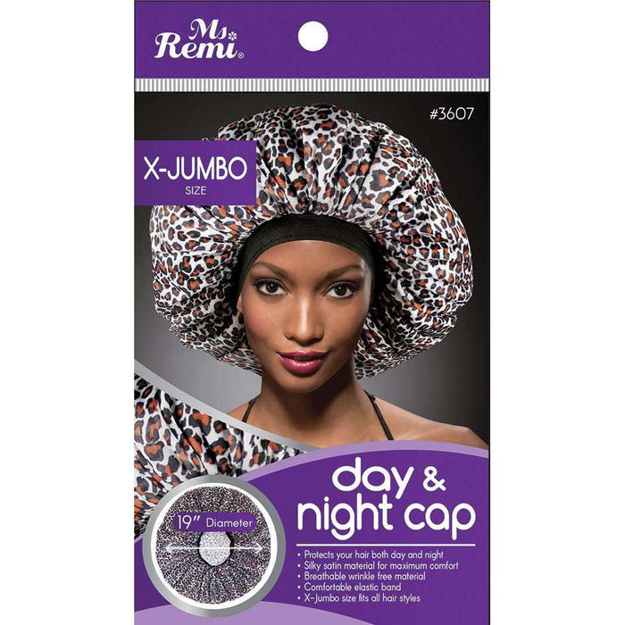 Ms. Remi Day & Night Cap X-Jumbo, 1 Count, Leopard