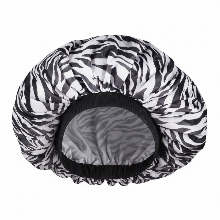 Ms. Remi Satin Day & Night Cap X-Jumbo, Zebra Print