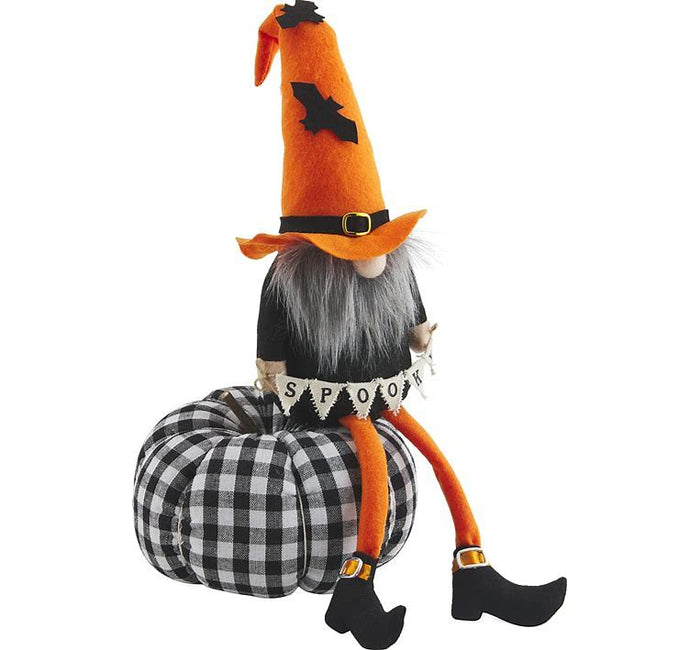 Mud Pie Halloween Pumpkin Gnome, Large