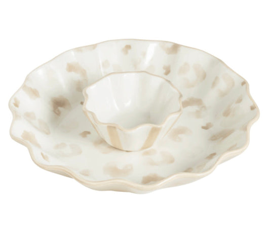 Mud Pie Leopard Chip and Dip