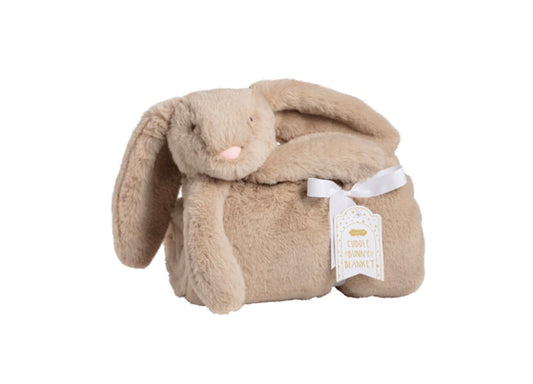 Mud Pie Tan Plush Blanket