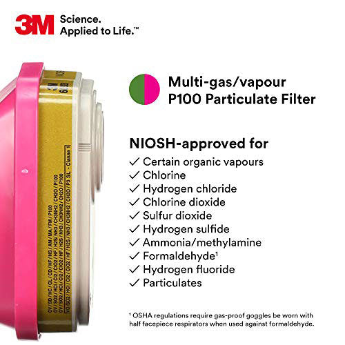 Multi Gas/Vapor Cartridge & P100 Filter Set