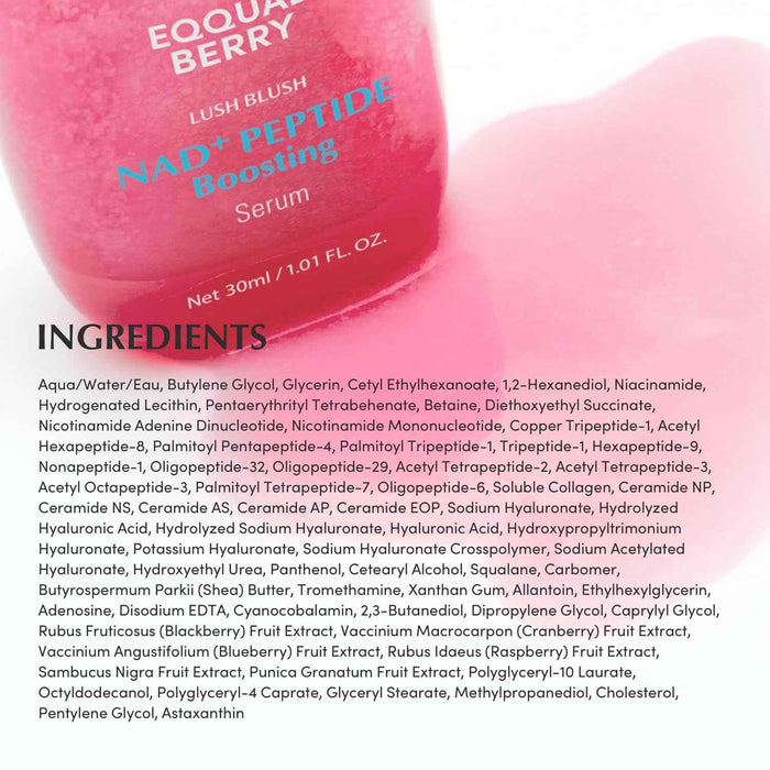 NAD+ Peptide Serum - EQQUAL BERRY Anti-Aging - Face Serum - Eoqual Berry -- United Arab Emirates -- Pinky Cosmetics