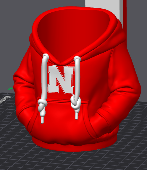 Nebraska Hoodie Pen Holder & Koozie