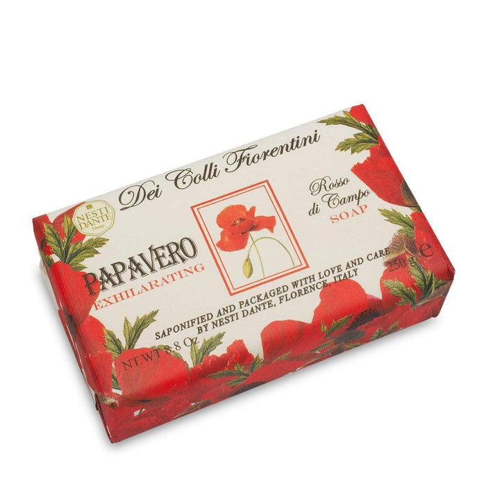 Nesti Dante Red Poppy Soap 250 gr - EMPORIO ITALIANO