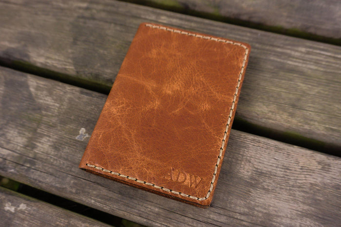 No.06 Leather Passport Holder-Rustic Brown