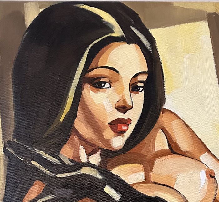 Nude - Original Signed Oil on Canvas