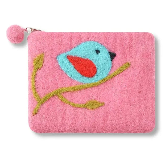 One Bird Design Coin Purse