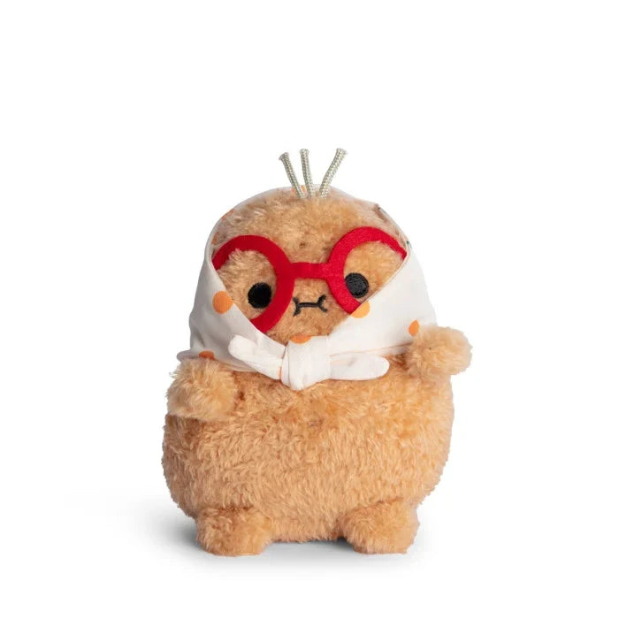 Orange Grandma Ricespud Mini Sitting Plush Toy - Front Cut