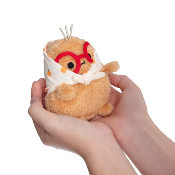 Orange Grandma Ricespud Mini Sitting Plush Toy - Lifestyle Cut