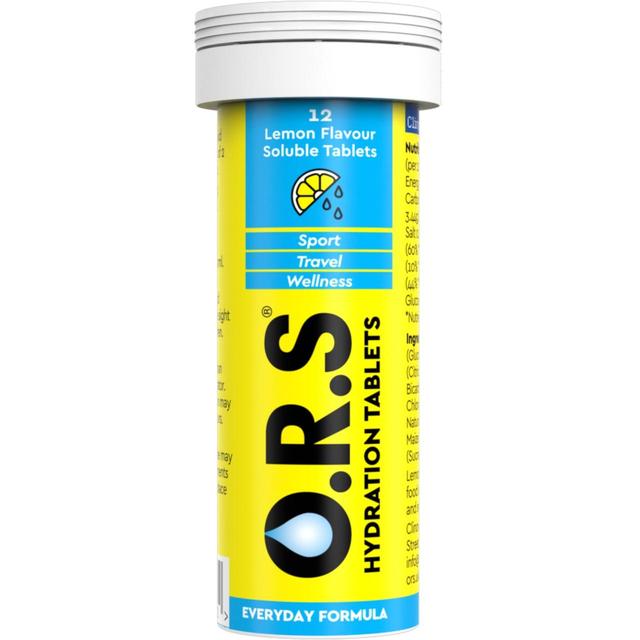 O.R.S. Hydration Tablets Lemon Flavour - 24 Tablets