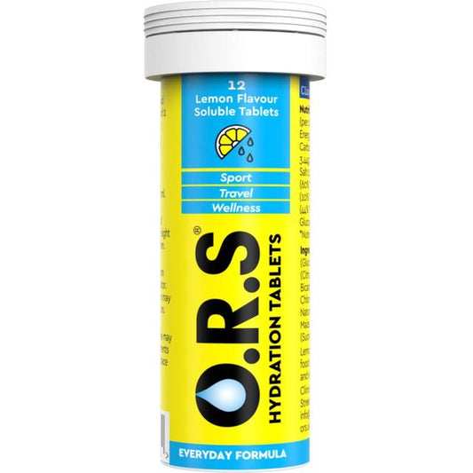 O.R.S. Hydration Tablets Lemon Flavour - 24 Tablets